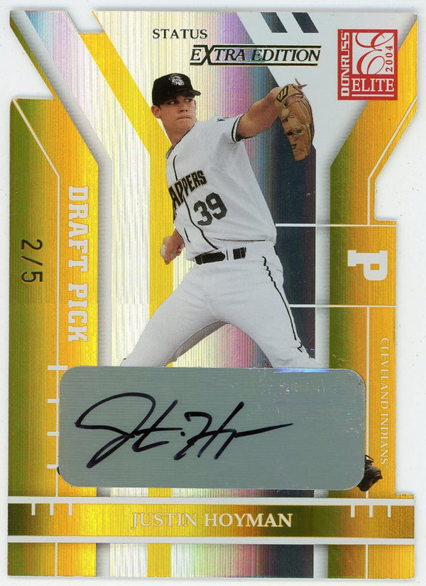 Justin Hoyman 2004 Donruss Elite Draft Pick Autographed #246