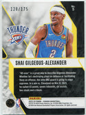 Shai Gilgeous-Alexander 2023 - 2024 Panini Phoenix Fade To Black Yellow Cracked Ice Card #5 128/175