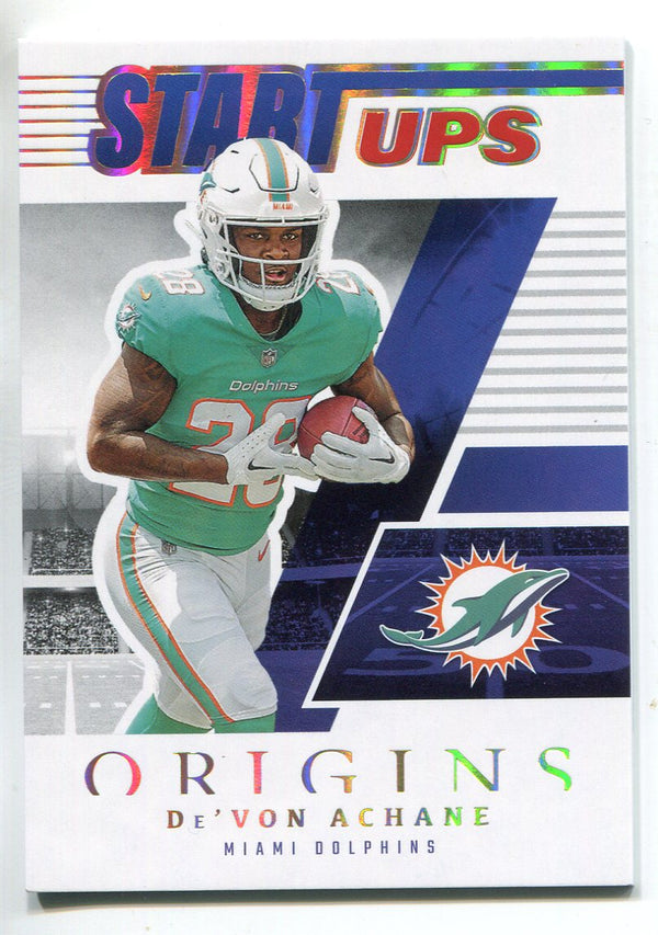 De'Von Achane 2023 Panini Origins Start Ups Rookie Card #SU-15