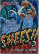 Shai Gilgeous-Alexander 2023 - 2024 Panini Premium Stock Seismic Prizm Card #15 110/199