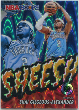 Shai Gilgeous-Alexander 2023 - 2024 Panini Premium Stock Seismic Prizm Card #15 110/199