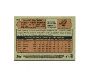 Manny Machado 2013 Topps Mini Card #TM-65