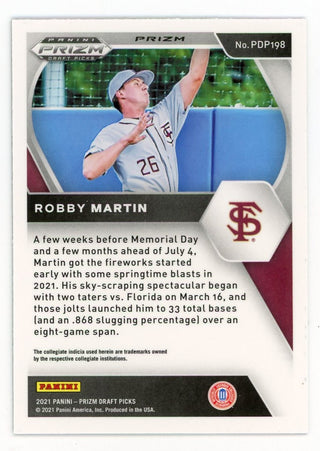 Robby Martin 2021 Panini Green Prizm #PDP198 Card