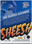 Shai Gilgeous-Alexander 2023 - 2024 Panini Premium Stock Seismic Prizm Card #15 110/199