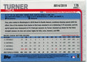 Trea Turner 2019 Topps Gold Parallel Card #176 14/2019