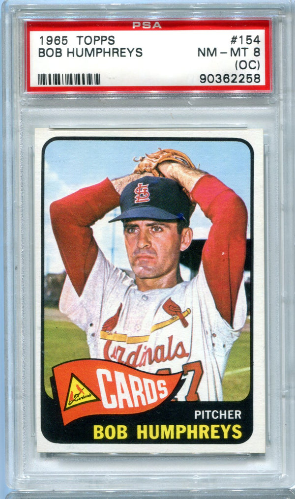 Bob Humphrey`s 1965 Topps #83 PSA NM-MT 8 (oc) Card