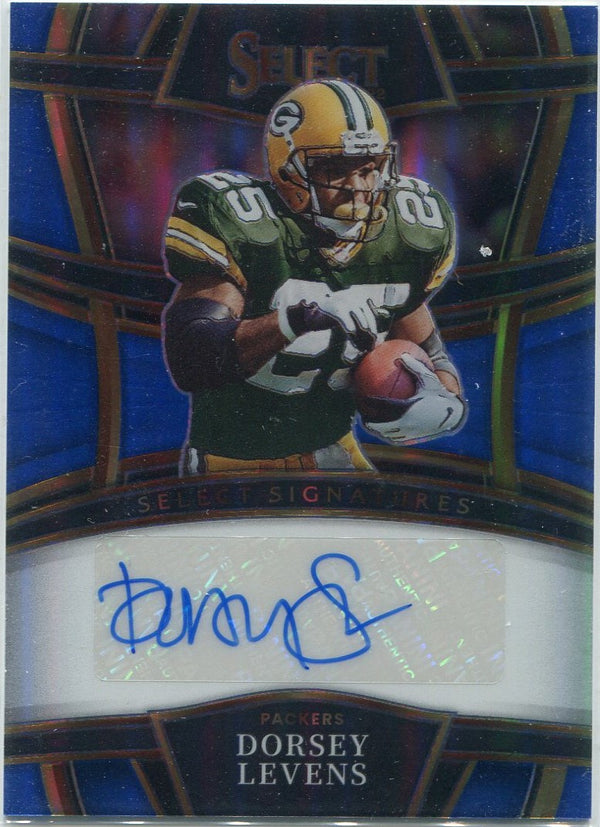 Dorsey Levens 2022 Panini Select Select Signatures Autographed Blue Prizm Card #SSP-DOL 77/99