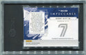 Bobby Witt Jr 2024 Panini Impeccable Autographed Card #INS-BW 6/7 SGC Graded 8/10