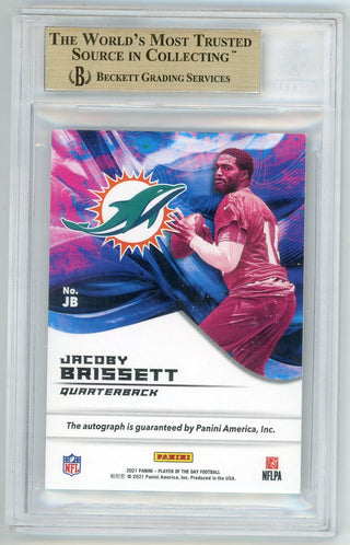 Jacoby Brissett 2021 Panini Player of the Day Autographed #JB 2/15