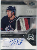 Luc Bourdon 2006 - 2007 Upper Deck The Cup 4 Color Patch & Autographed RC #SP-LB 51/75