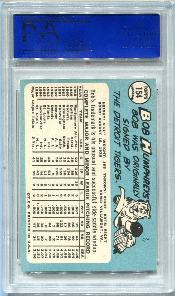 Bob Humphrey`s 1965 Topps #83 PSA NM-MT 8 (oc) Card