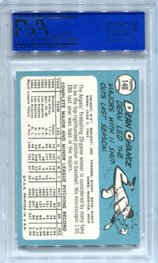 Dean Chance  1965 Topps #140 PSA EX-MT 6 Card