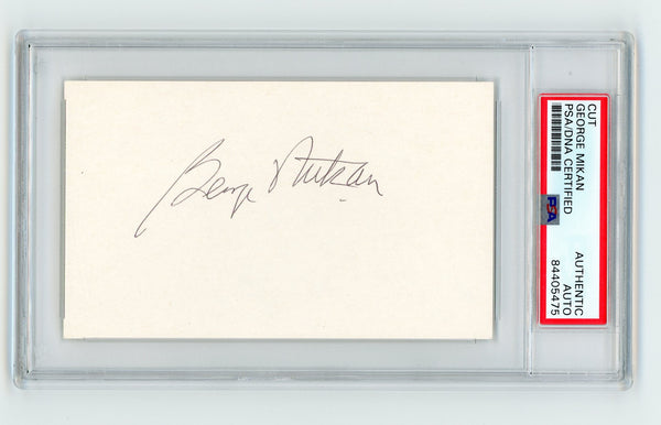 George Mikan Cut Authentic Autograph PSA Hollywood Collectibles