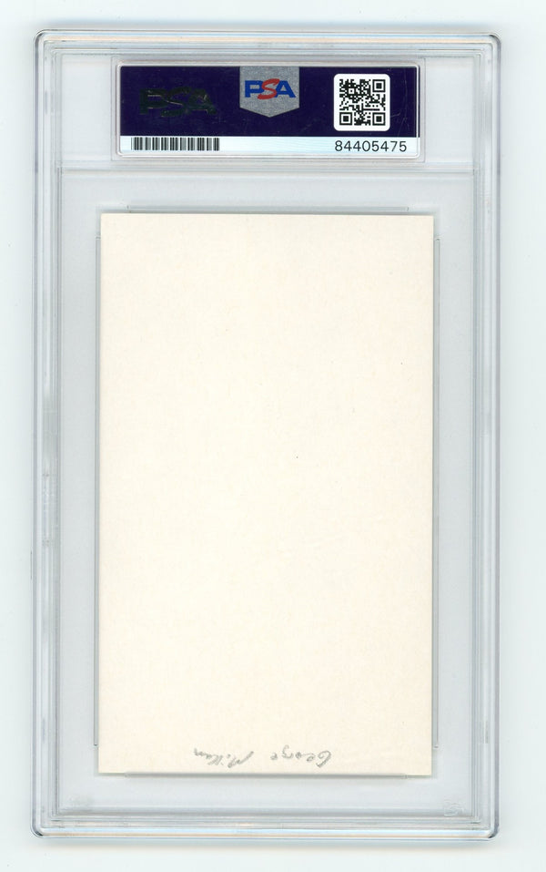 George Mikan Cut Authentic Autograph (PSA)