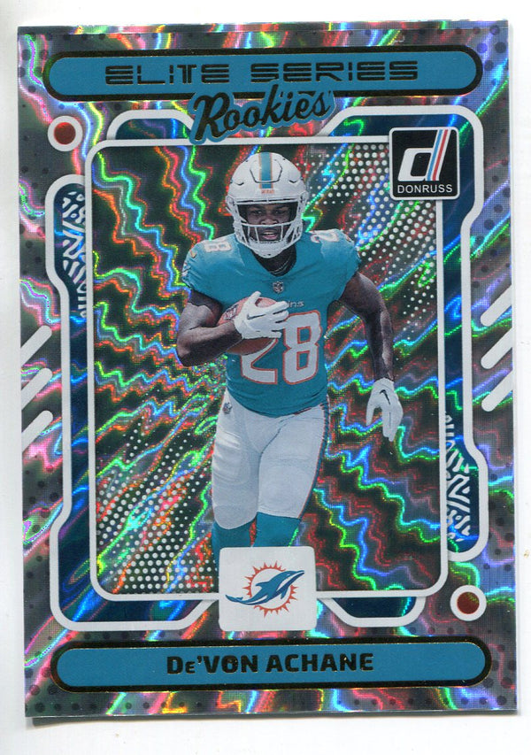 De'Von Achane 2023 Panini Donruss Elite Series Rookie Card #27