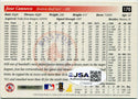 Jose Canseco 1996 Score Autographed Card JSA Certified