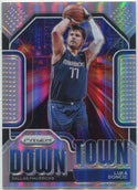 Luka Doncic 2020 - 2021 Panini Prizm Downtown Silver Prizm Card #13