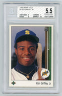 Ken Griffey jr. 1989 Upper Deck #1 Card BGS 5.5