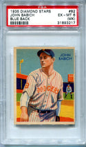 1935 Diamond Stars John Babich Blue Back #82 PSA EX-MT 6 Card (MK)