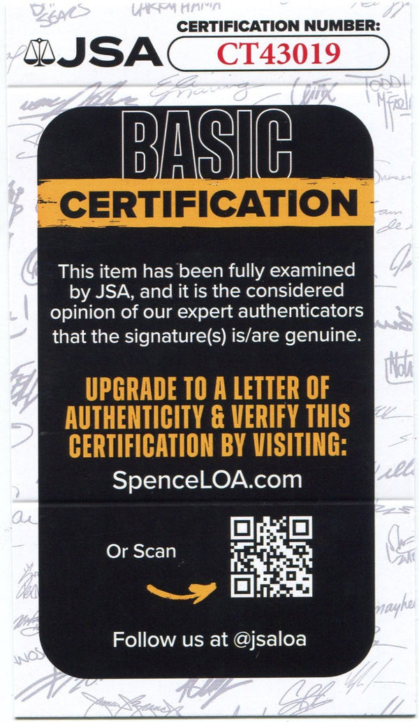 Jose Canseco 1996 Score Autographed Card JSA Certified