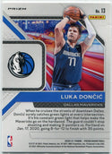 Luka Doncic 2020 - 2021 Panini Prizm Downtown Silver Prizm Card #13