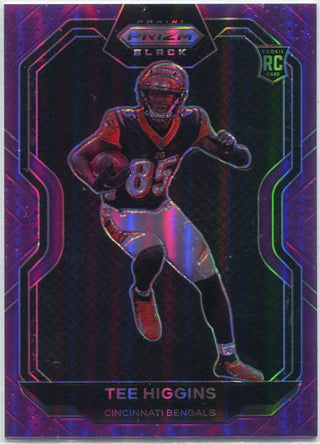 Tee Higgins 2020 Panini Prizm Black Purple Prizm RC #PB-10 89/125