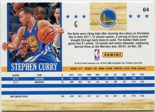 Stephen Curry 2011 - 2012 Panini Hoops Card #64