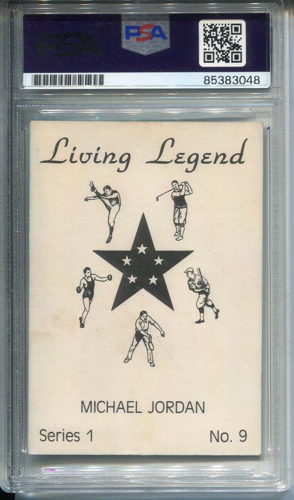 Michael Jordan Autographed 1990 Living Legend Series 1 Card #9 PSA Authentic