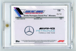 Lewis Hamilton 2021 Topps Chrome Grand Prix #150 Card 36/50