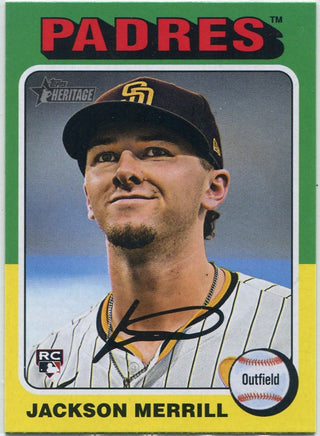 Jackson Merrill 2024 Topps Heritage RC #689