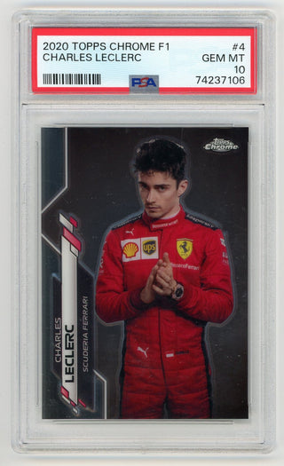 Charles Leclerc 2020 Topps Chrome F1 #4 Card (PSA)