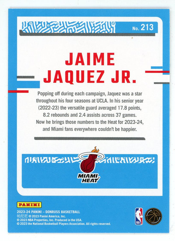 Jaime Jaquez Jr. 2023-24 Panini Donruss #213