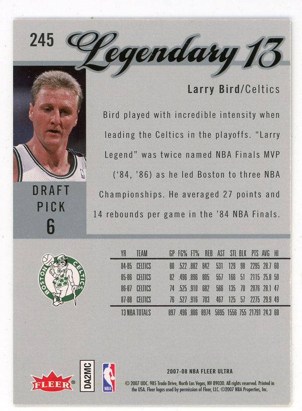 Larry Bird 2007-08 Fleer Legendary 13 #245