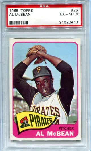 Al McBean 1965 Topps #25 PSA EX-MT 6 Card