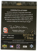 Tony Gwynn 2007 Upper Deck A Stich In Time Patch Relic #ST-TG