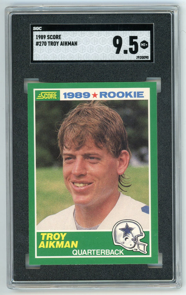 Troy Aikman 1989 Score #270 SGC 9.5