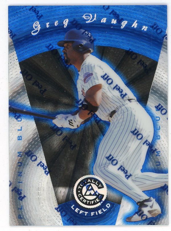 Greg Vaughn 1997 Pinnacle Platinum Blue #64