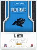 DJ Moore 2021 Panini Playbook Patch Relic Double Moves Card #DM-DMO
