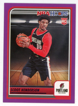 Scoot Henderson 2023-24 Panini Hoops Purple #232