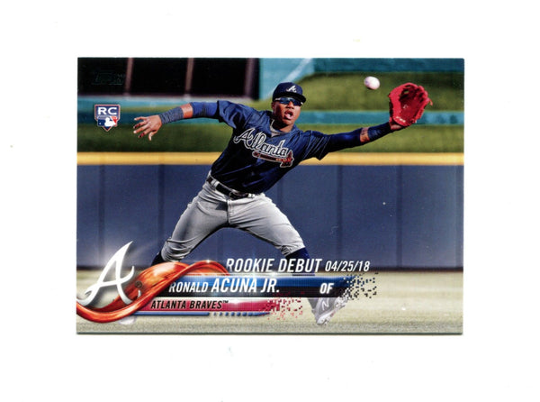 Ronald Acuna Jr. 2018 Topps Rookie Debut 04/25/18 #US252 Card