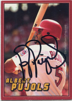 Albert Pujols 2005 Autographed Card JSA Certified
