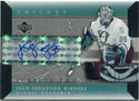 Jean-Sebastien Giguere 2005 - 2006 Upper Deck Trilogy Scripts Two Autographed Card #SCS-JG