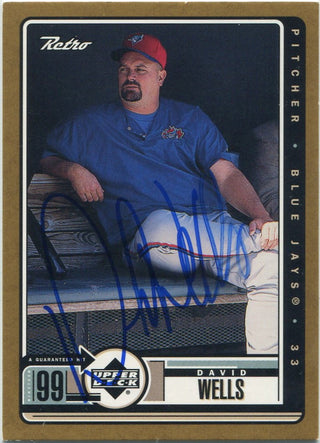 David Wells 1999 Upper Deck Autographed Card JSA Certified