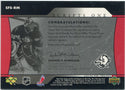 Ryan Miller 2005 - 2006 Upper Deck Trilogy Scripts One Autographed Card #SFS-RM