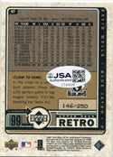 David Wells 1999 Upper Deck Autographed Card JSA Certified