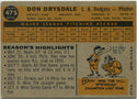 Don Drysdale 1960 Topps #475