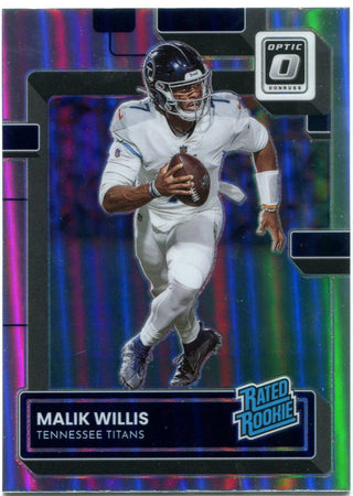Malik Willis Donruss Optic Rated Rookie 2022