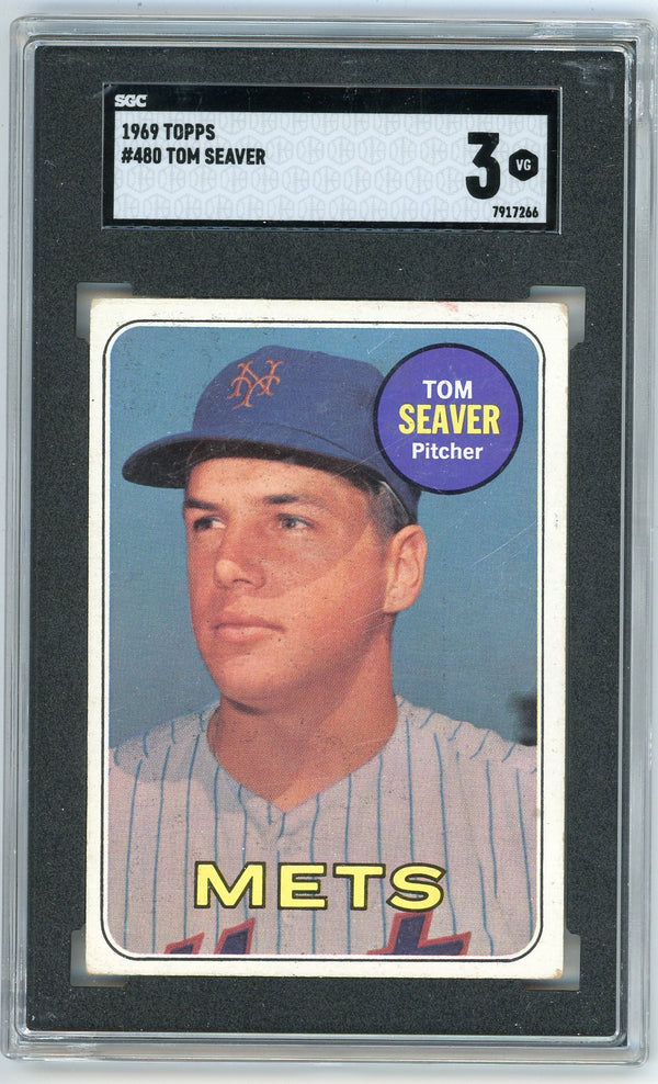 Tom Seaver 1969 Topps #480 SGC 3