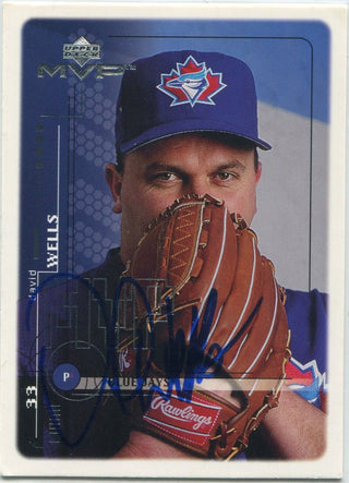 David Wells 1999 Upper Deck MVP Autographed Card JSA Certified