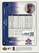 David Wells 1999 Upper Deck MVP Autographed Card JSA Certified